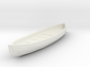 27ft Royal Navy Montagu Whaler in White Natural Versatile Plastic: 1:96