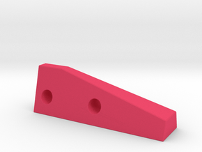 Revelstoke Blocky Keychain in Pink Smooth Versatile Plastic