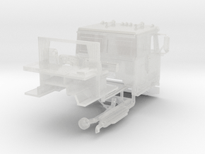 1/64th White Road Commander 2 sleeper cab in Clear Ultra Fine Detail Plastic