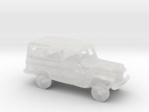 1/160 1945-62 Willys Wagonner Kit in Clear Ultra Fine Detail Plastic