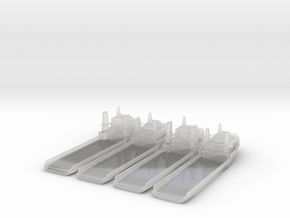 Oil Rig Support ships in Clear Ultra Fine Detail Plastic: 1:1250
