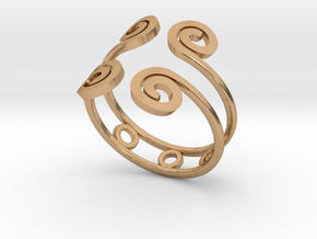 Rolled ring in Polished Bronze