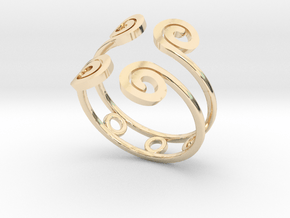 Rolled ring in Vermeil