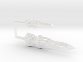 F2F Star Saber (3mm, 4mm, 5mm) in Clear Ultra Fine Detail Plastic: Extra Small