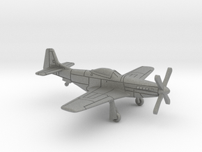 P-51D Mustang in Gray PA12: 1:200