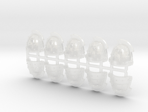 Space Knights V1-B Thunder Pads x 10 (5L & 5R) in Clear Ultra Fine Detail Plastic