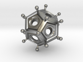 Larger Roman Dodecahedron in Natural Silver
