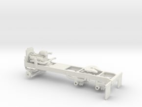 1/50th Tandem axle frame for White COE Daycab in White Natural Versatile Plastic