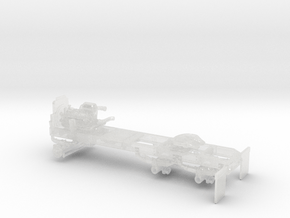 1/87th Tandem axle frame for White COE Daycab in Clear Ultra Fine Detail Plastic