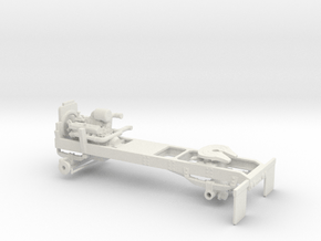 1/64th single axle frame for White COE Daycab in White Natural Versatile Plastic