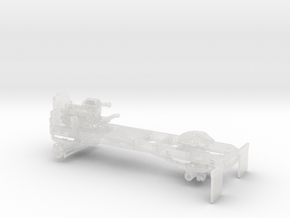 1/64th single axle frame for White COE Daycab in Clear Ultra Fine Detail Plastic