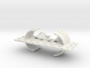 Zyphon Man-of-War Class Battleship in White Natural Versatile Plastic