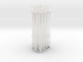 Voice pipe set 1/72 in Clear Ultra Fine Detail Plastic
