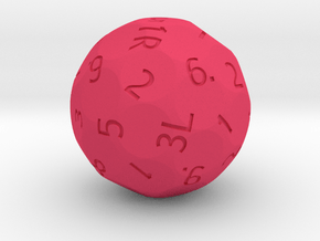 Benford's Law Dice Set - First Digit d40 in Pink Smooth Versatile Plastic