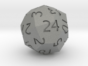 d24 Pentagonal Icositetrahedron in Gray PA12