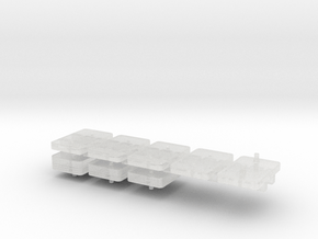 HO 8x Weights  in Clear Ultra Fine Detail Plastic