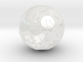 d45 Sphere Dice (Regular Edition) in Clear Ultra Fine Detail Plastic
