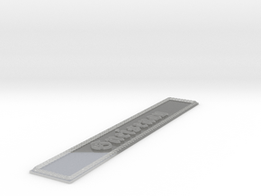 Nameplate Gneisenau (20 cm) in Clear Ultra Fine Detail Plastic
