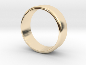 ring_simple in 14k Gold Plated Brass: Extra Small