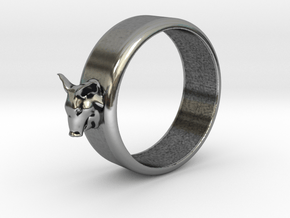 houdini_pig_test_ring in Antique Silver