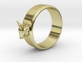 houdini_pig_test_ring in 18k Gold Plated Brass