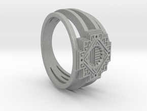 Inca Cross Ring in Aluminum: 3 / 44
