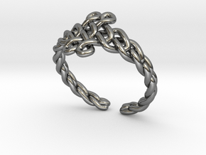Knot ring in Polished Silver