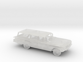 1/87 1960 Chevrolet Impala Station Wagon Kit in Clear Ultra Fine Detail Plastic