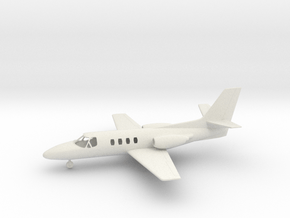 Cessna 500 Citation I in White Natural Versatile Plastic: 1:64 - S