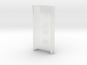 O Scale Non-Dynamic Exhaust Stack Hood in Clear Ultra Fine Detail Plastic