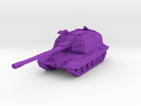 1/100 Msta-S artillery (low detail) in Purple Smooth Versatile Plastic