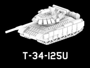 T-34-125U in White Natural Versatile Plastic: 1:220 - Z