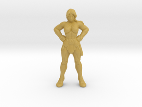 Wonder Woman HO scale 20mm miniature model figure in Tan Fine Detail Plastic