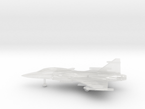 Saab JAS.39D Gripen in Clear Ultra Fine Detail Plastic: 6mm