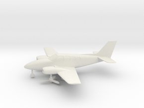 Beechcraft Baron G58 in White Natural Versatile Plastic: 1:64 - S