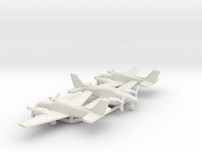 Beechcraft Baron G58 in White Natural Versatile Plastic: 1:200