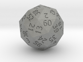 d60 Pentakis Dodecahedron in Gray PA12