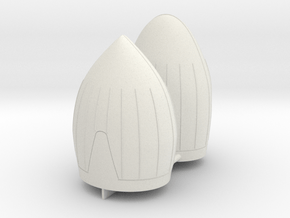 FASS domes in White Natural Versatile Plastic: 1:72