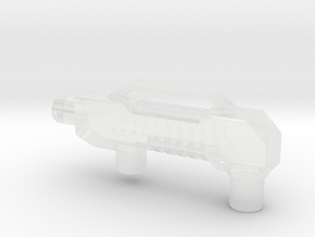 Shotgun RALF Weapon in Clear Ultra Fine Detail Plastic: Small