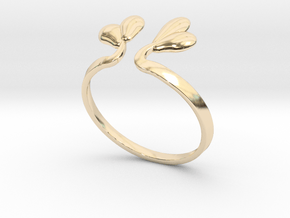 Leaves in 14k Gold Plated Brass