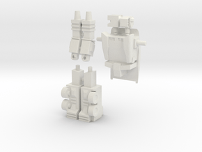 Scamper Minifigure in White Natural Versatile Plastic