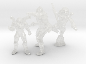 Armored Predators 15mm set miniature models scifi in Clear Ultra Fine Detail Plastic