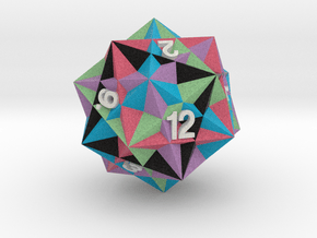 Intersection of Five Cubes d12 in Standard High Definition Full Color