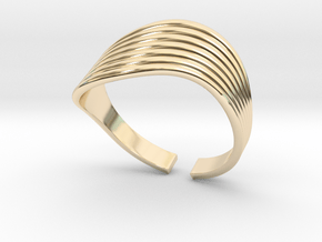 Wavelets in 14k Gold Plated Brass