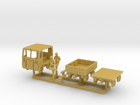 N Scale Speeder Set with Figures in Tan Fine Detail Plastic
