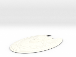 1/1400 Excelsior II Class Saucer Top in White Smooth Versatile Plastic