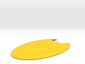 1/1400 Excelsior II Class Saucer Top in Yellow Smooth Versatile Plastic