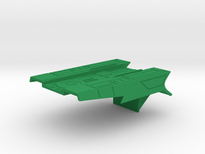 1/1400 Excelsior II Class Impulse Deck in Green Smooth Versatile Plastic