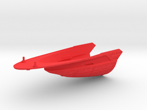 1/1400 Excelsior II Class Secondary Hull Front in Red Smooth Versatile Plastic