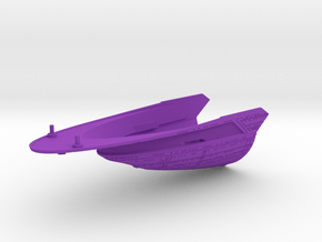 1/1400 Excelsior II Class Secondary Hull Front in Purple Smooth Versatile Plastic